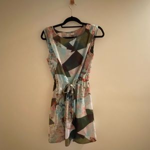 Geometric Floral print dress